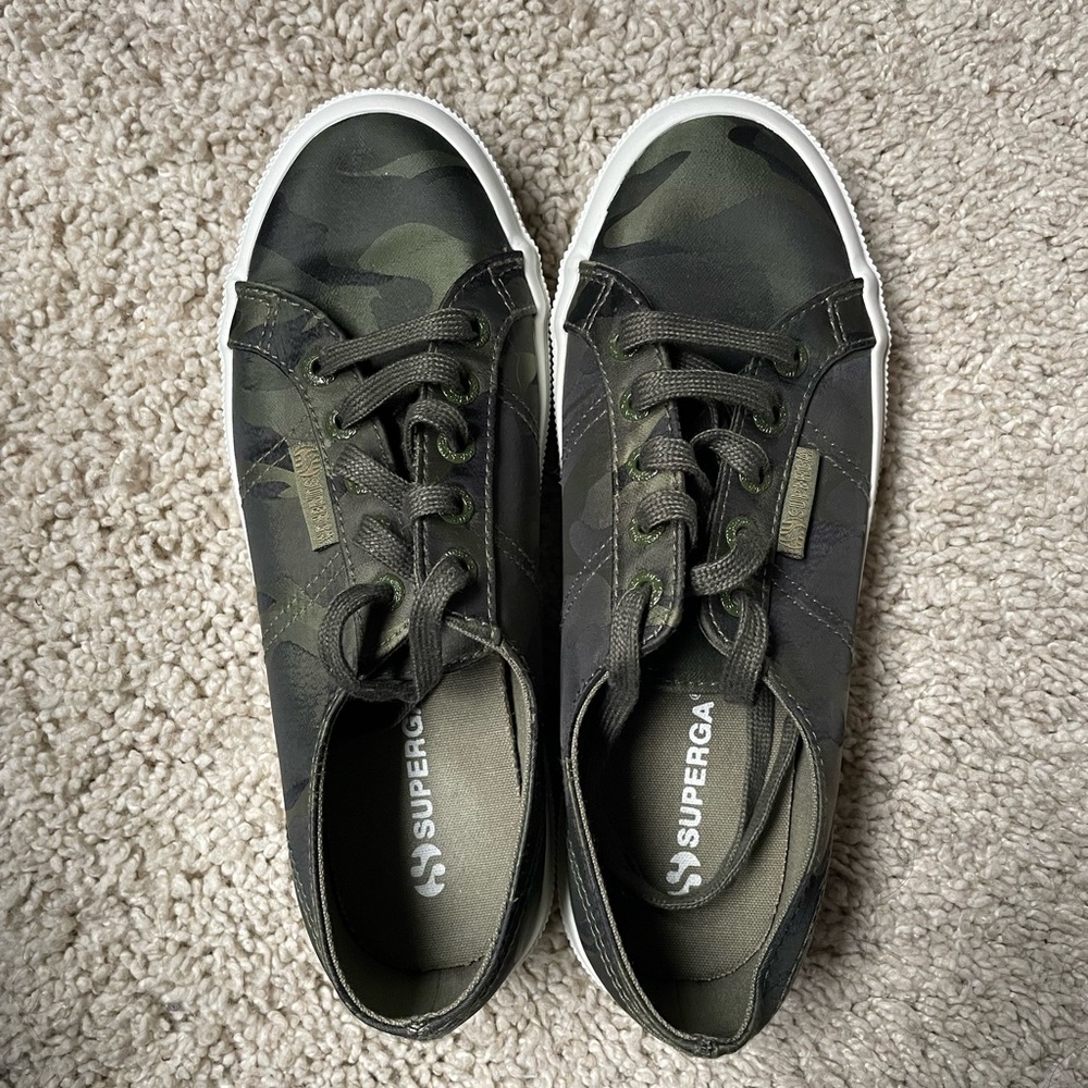 Superga Satin Camouflage Sneakers